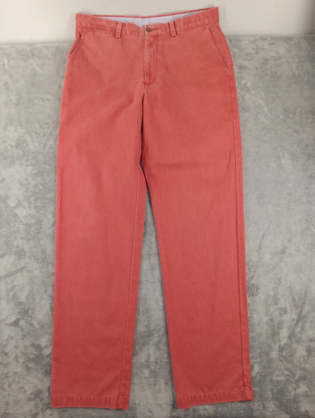Johnston & Murphy Men's Classic Straight-Leg Coral Pants Size 34x34